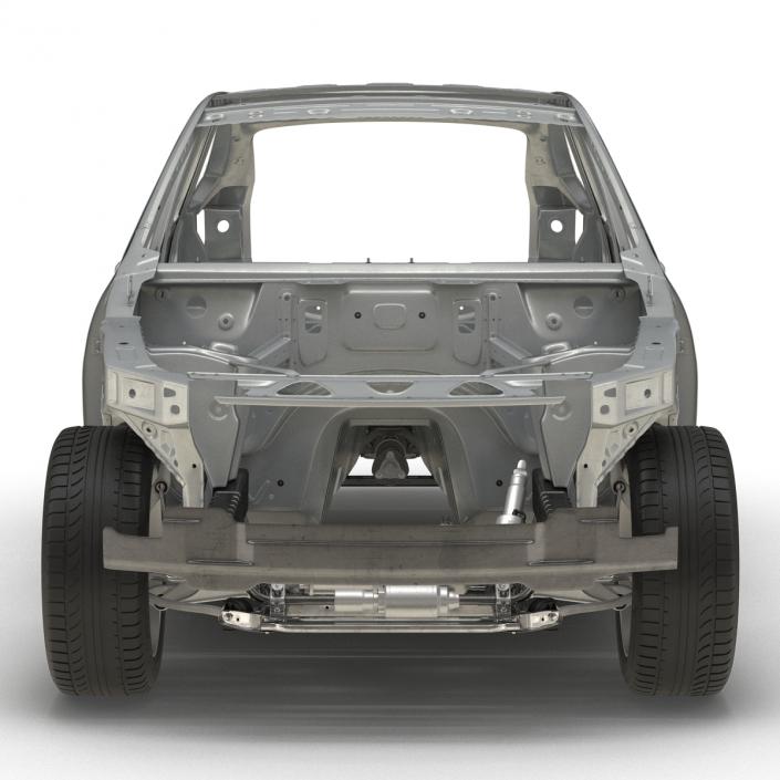 SUV Frame with Chassis 2 3D model