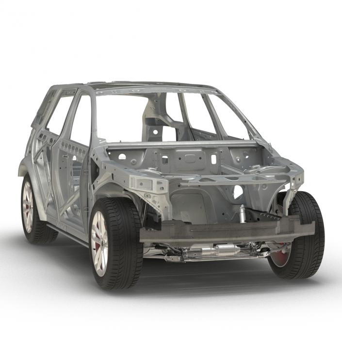 SUV Frame with Chassis 2 3D model