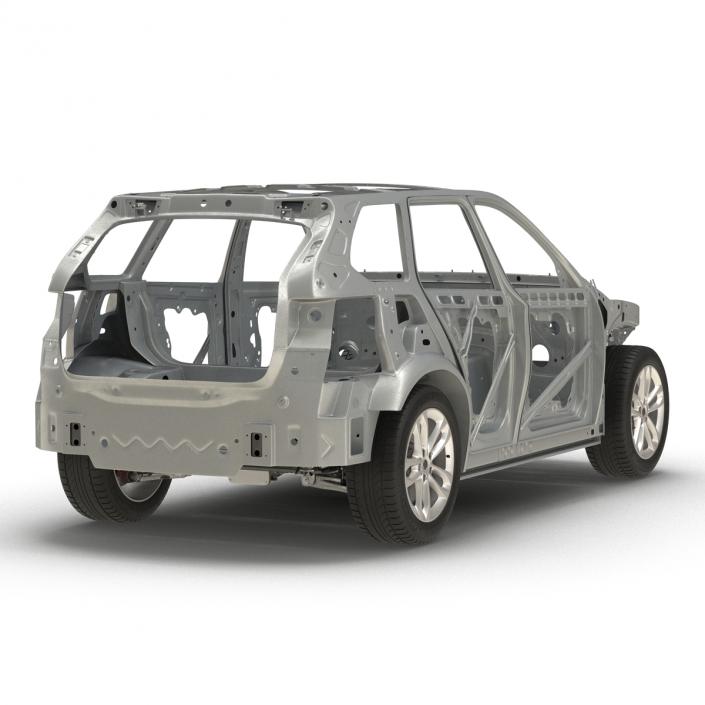 SUV Frame with Chassis 2 3D model