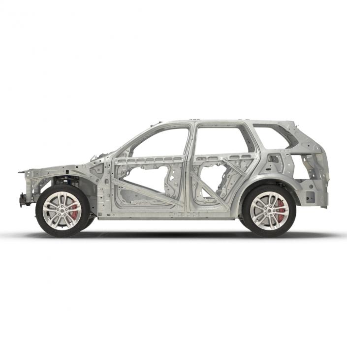 SUV Frame with Chassis 2 3D model