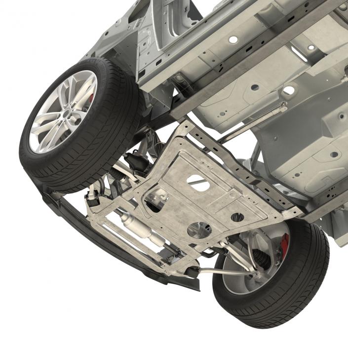 SUV Frame with Chassis 2 3D model