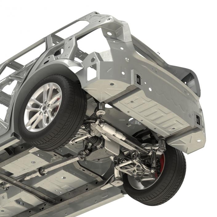 SUV Frame with Chassis 2 3D model