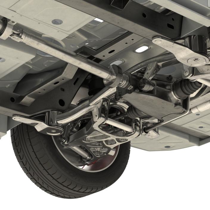 SUV Frame with Chassis 2 3D model