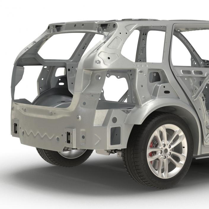 SUV Frame with Chassis 2 3D model