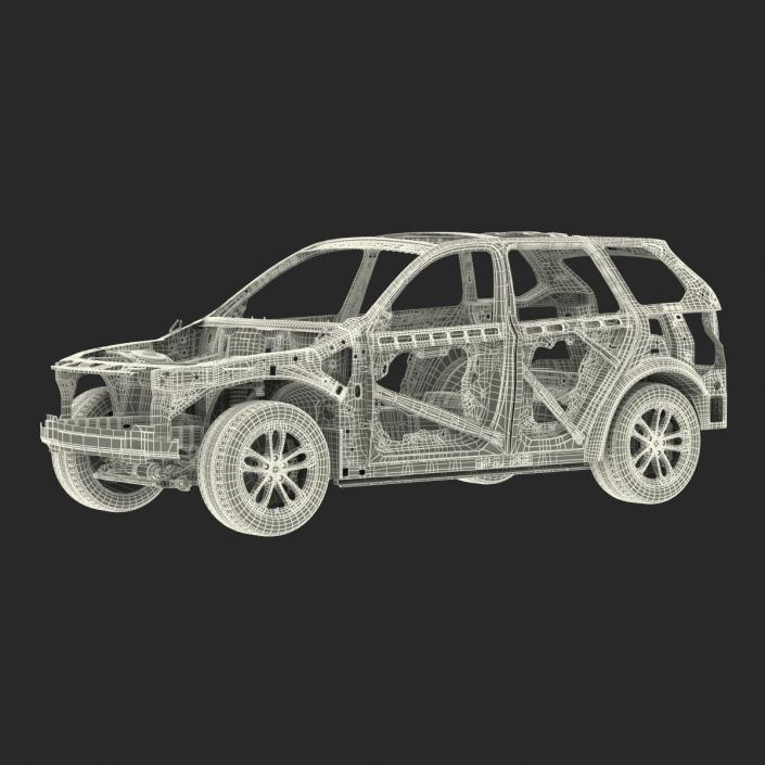 SUV Frame with Chassis 2 3D model