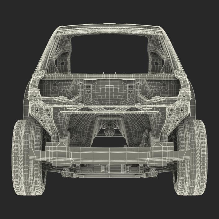 SUV Frame with Chassis 2 3D model