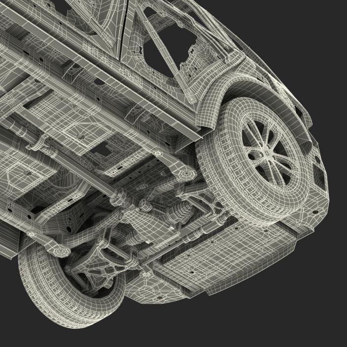 SUV Frame with Chassis 2 3D model