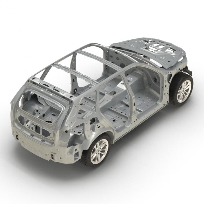 SUV Frame with Chassis 3 3D model