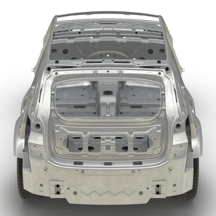 SUV Frame with Chassis 3 3D model