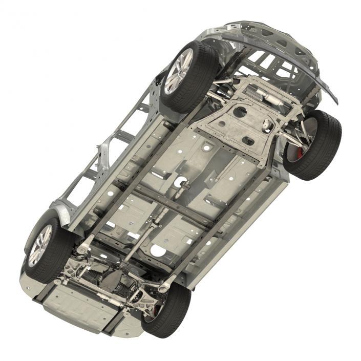 SUV Frame with Chassis 3 3D model