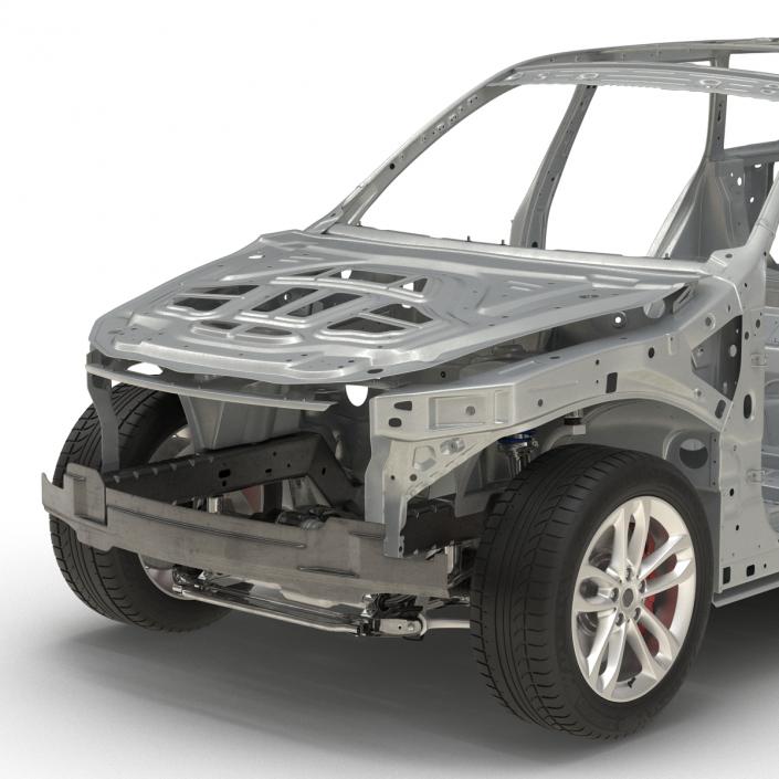 SUV Frame with Chassis 3 3D model