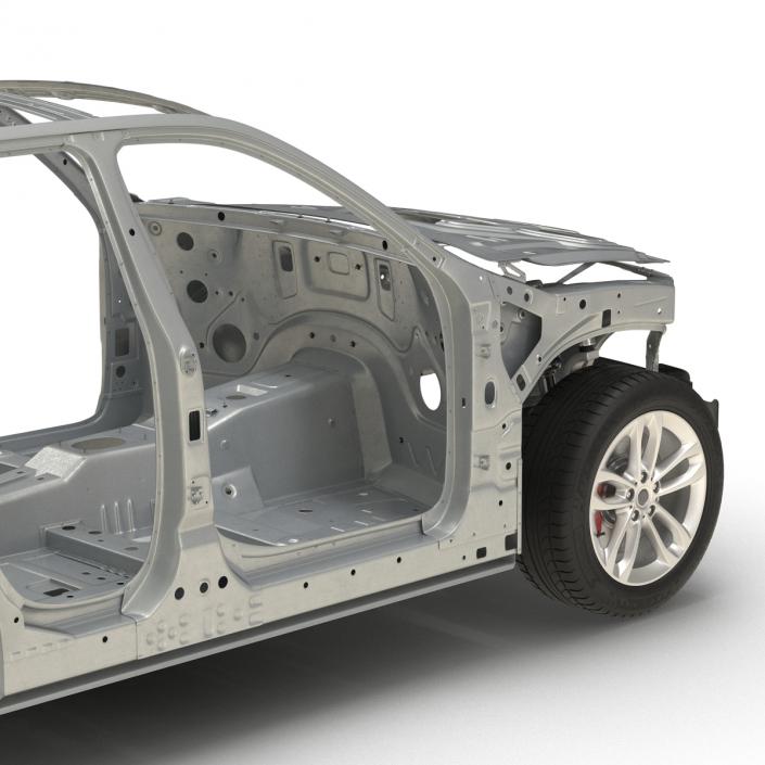 SUV Frame with Chassis 3 3D model