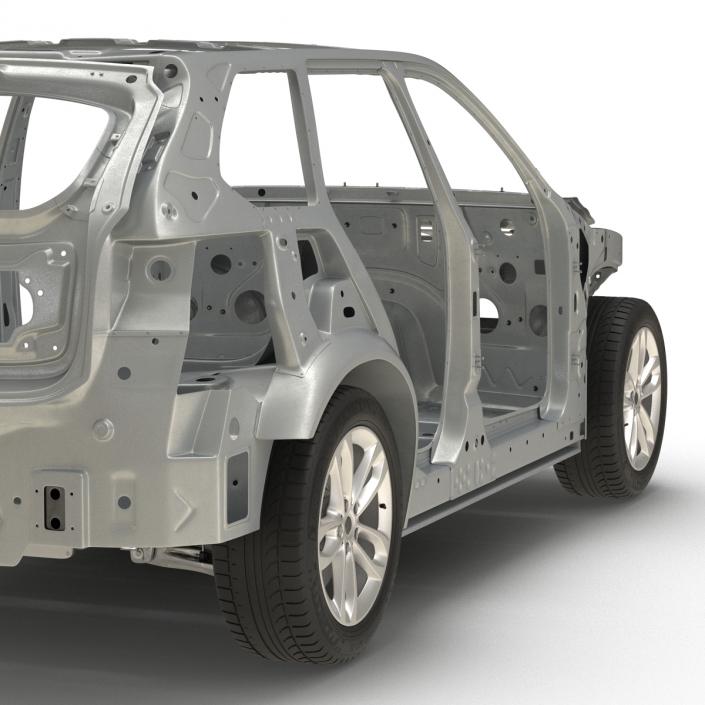 SUV Frame with Chassis 3 3D model