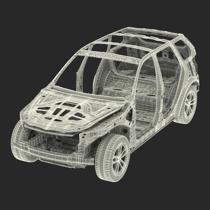 SUV Frame with Chassis 3 3D model