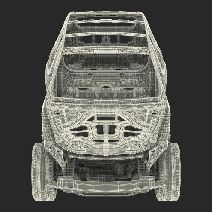 SUV Frame with Chassis 3 3D model