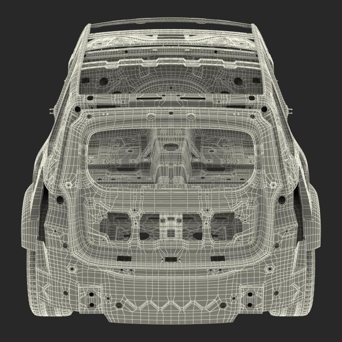 SUV Frame with Chassis 3 3D model