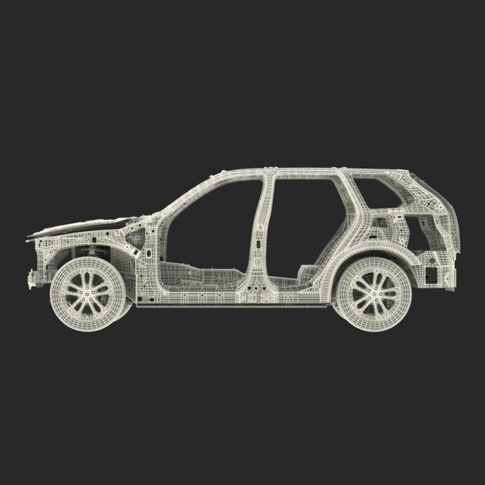 SUV Frame with Chassis 3 3D model