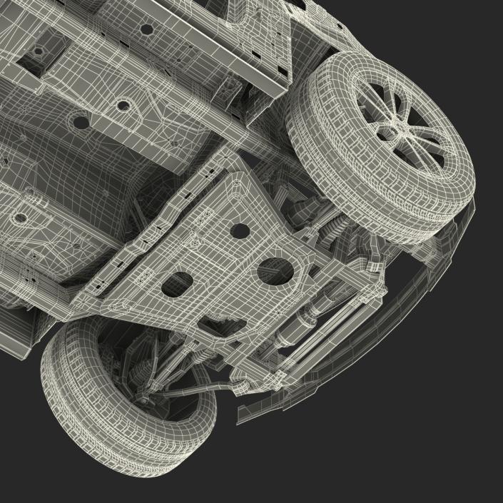 SUV Frame with Chassis 3 3D model