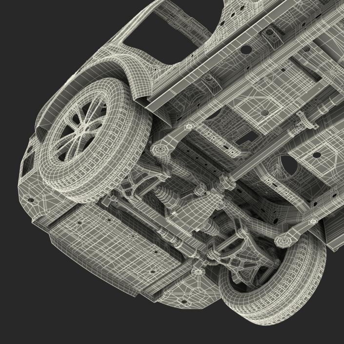 SUV Frame with Chassis 3 3D model