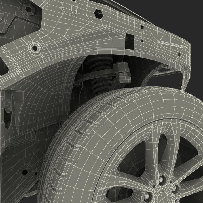 SUV Frame with Chassis 3 3D model