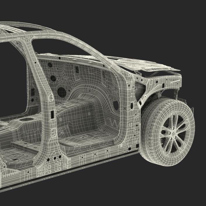 SUV Frame with Chassis 3 3D model