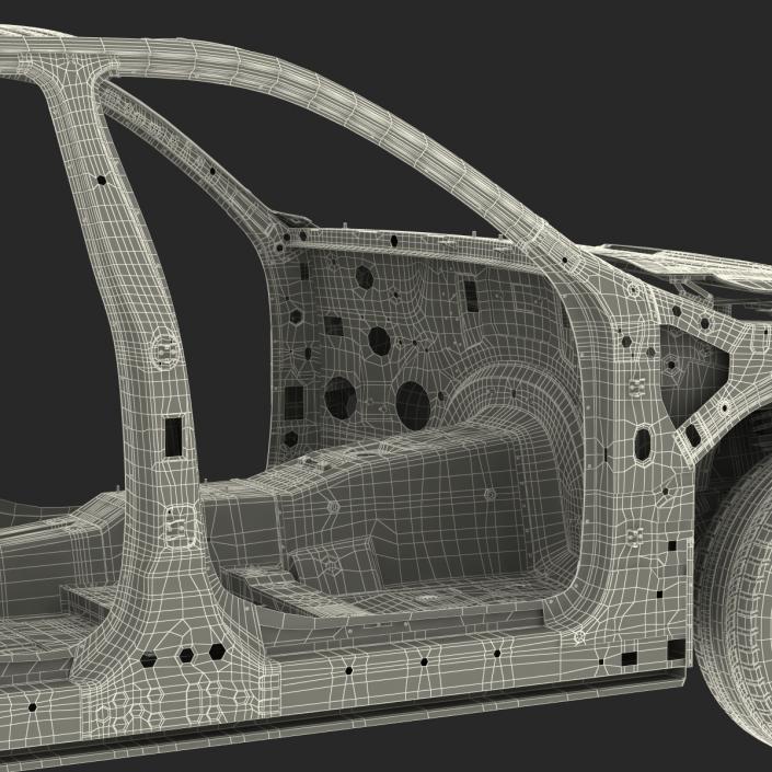 SUV Frame with Chassis 3 3D model