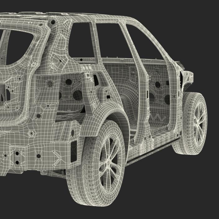 SUV Frame with Chassis 3 3D model