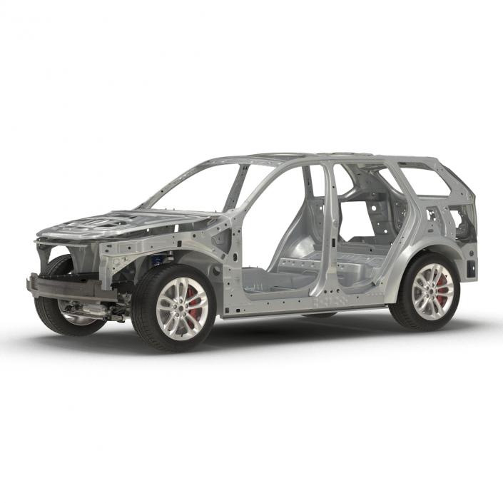 3D SUV Frame with Chassis 3 Rigged