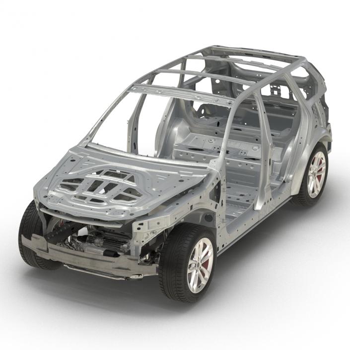 3D SUV Frame with Chassis 3 Rigged