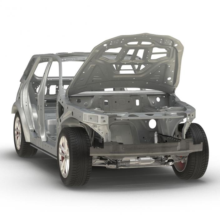 3D SUV Frame with Chassis 3 Rigged