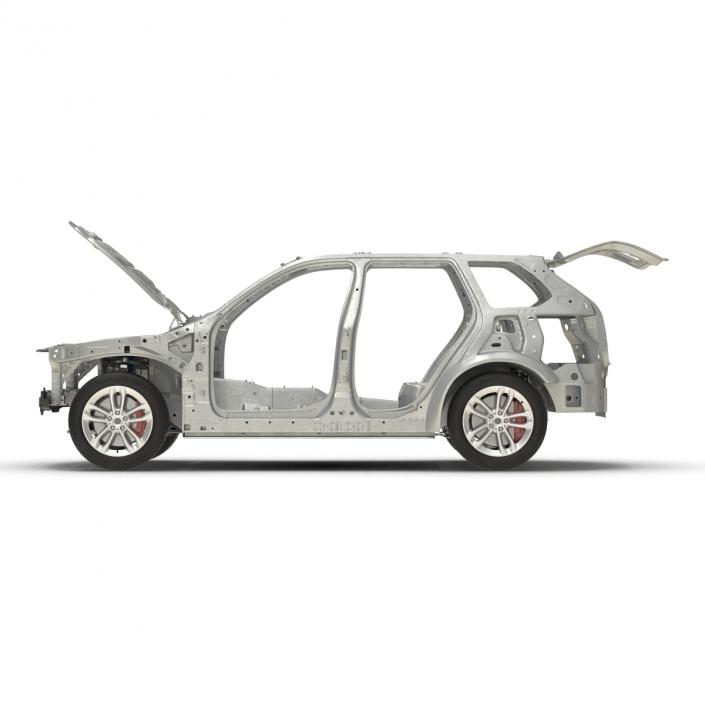 3D SUV Frame with Chassis 3 Rigged