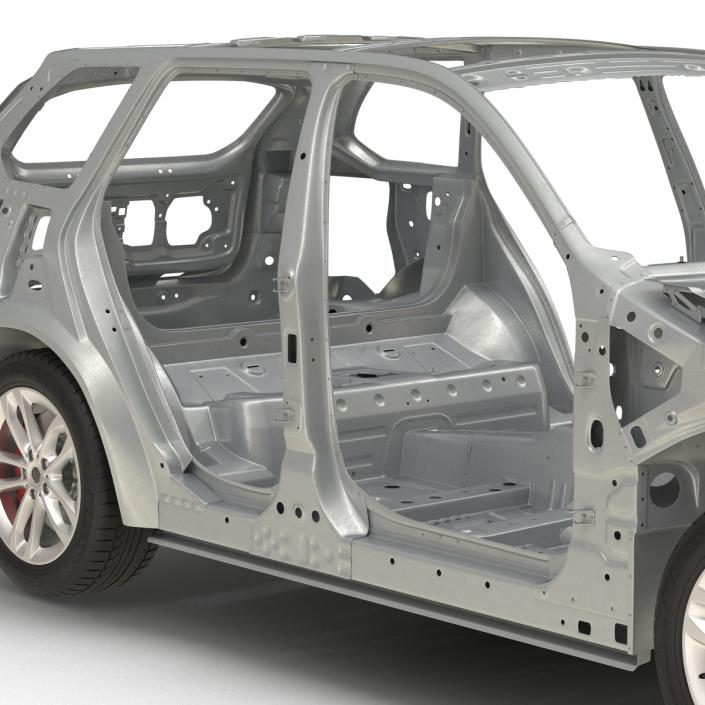 3D SUV Frame with Chassis 3 Rigged