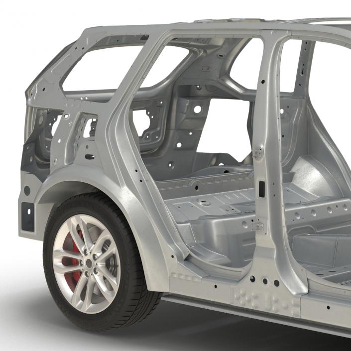 3D SUV Frame with Chassis 3 Rigged