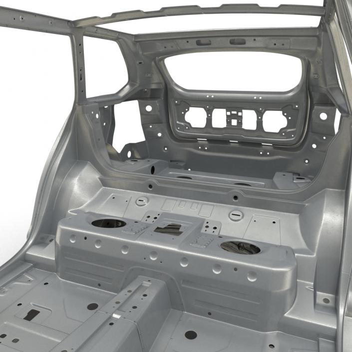 3D SUV Frame with Chassis 3 Rigged