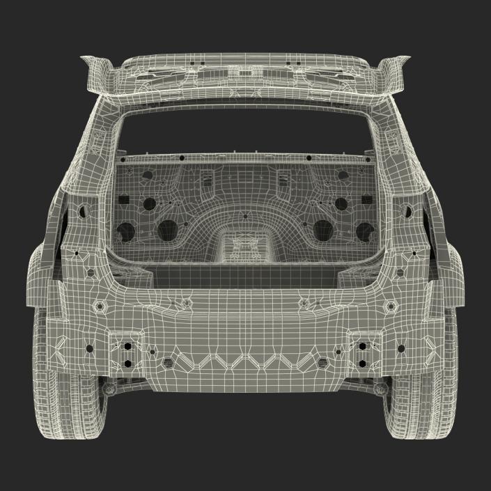 3D SUV Frame with Chassis 3 Rigged