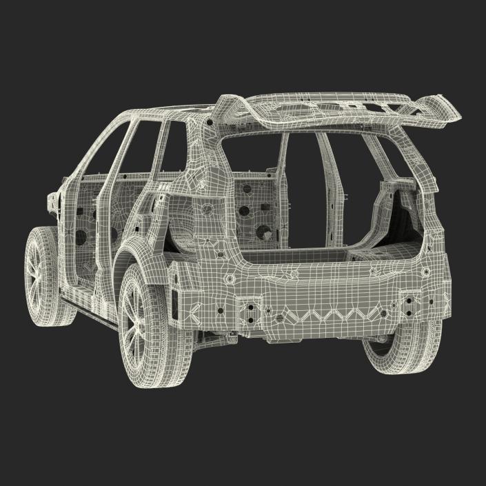 3D SUV Frame with Chassis 3 Rigged