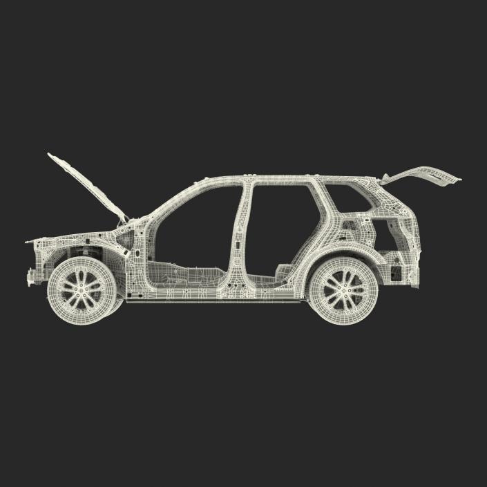 3D SUV Frame with Chassis 3 Rigged