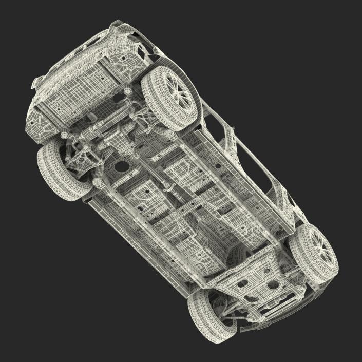 3D SUV Frame with Chassis 3 Rigged