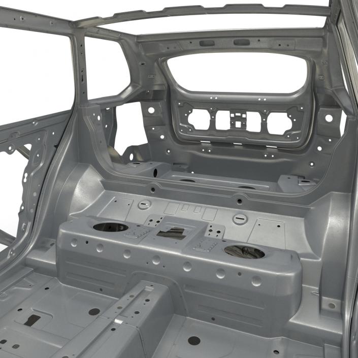 SUV Frame with Chassis Rigged 3D model