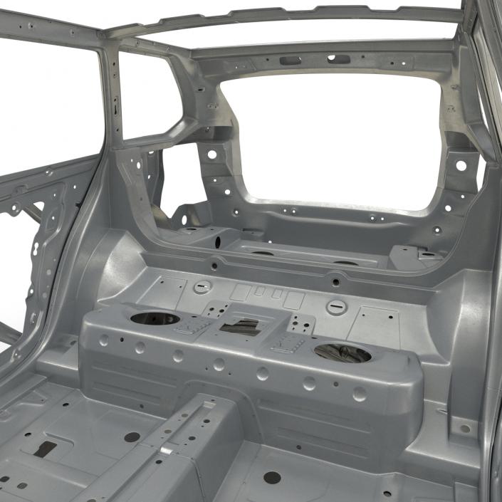 3D SUV Frame with Chassis Rigged 2