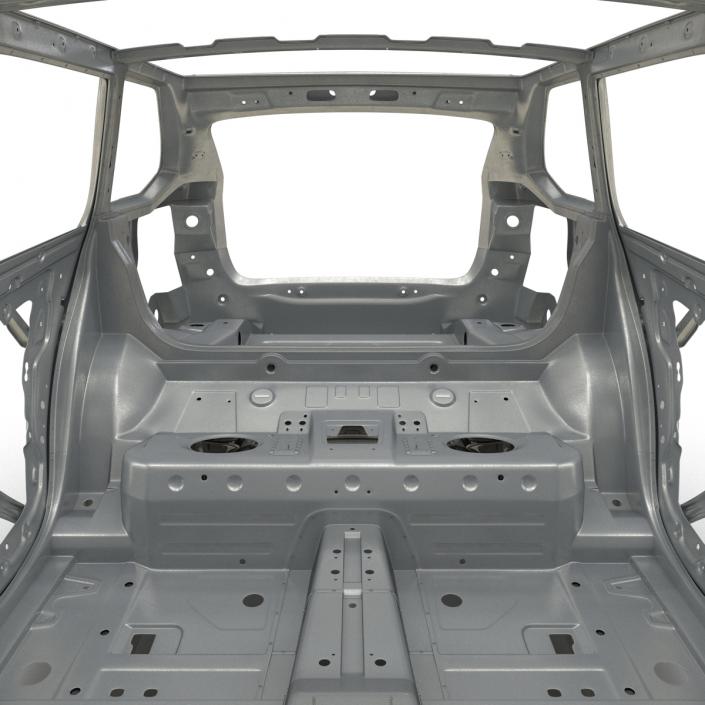 3D SUV Frame with Chassis Rigged 2