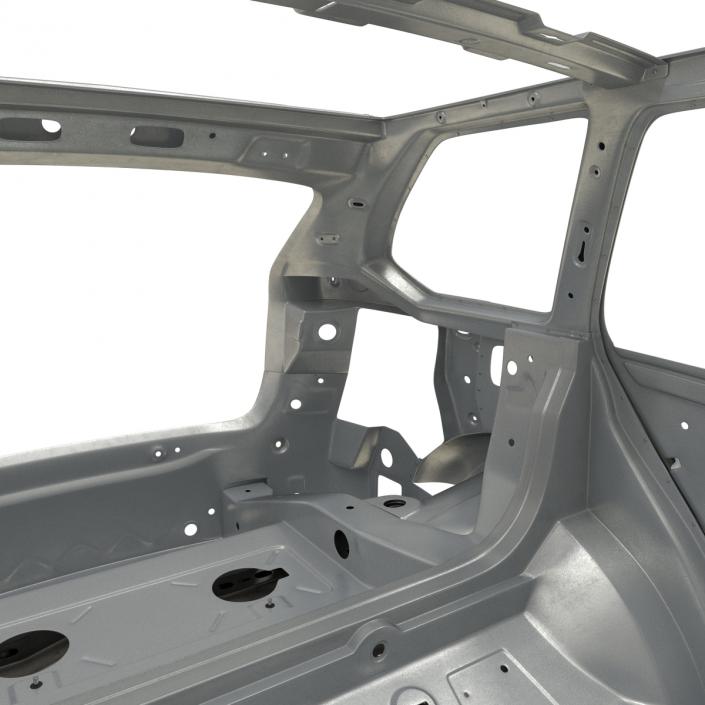 3D SUV Frame with Chassis Rigged 2