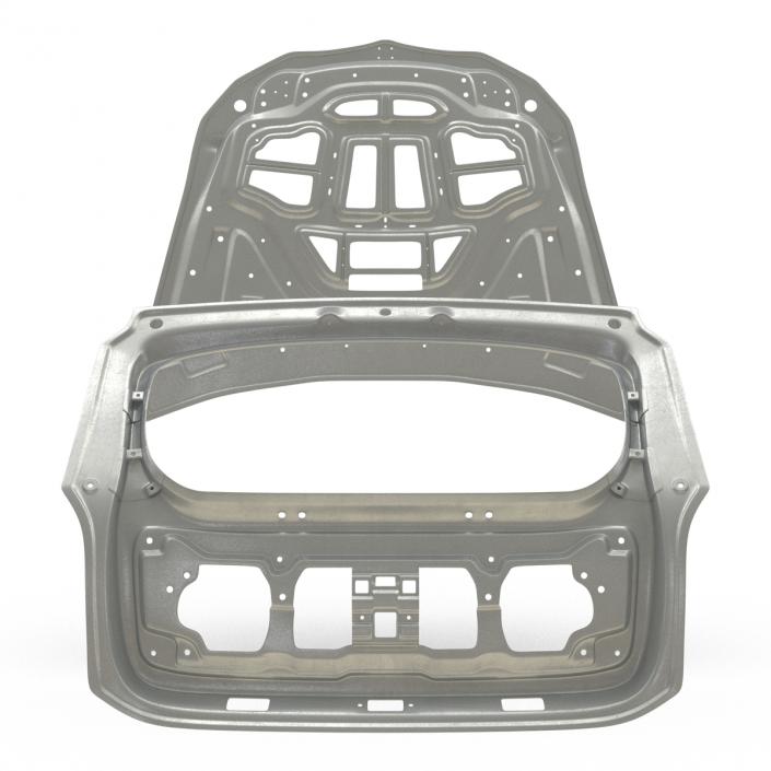 3D SUV Hood and Trunk Frame Rigged