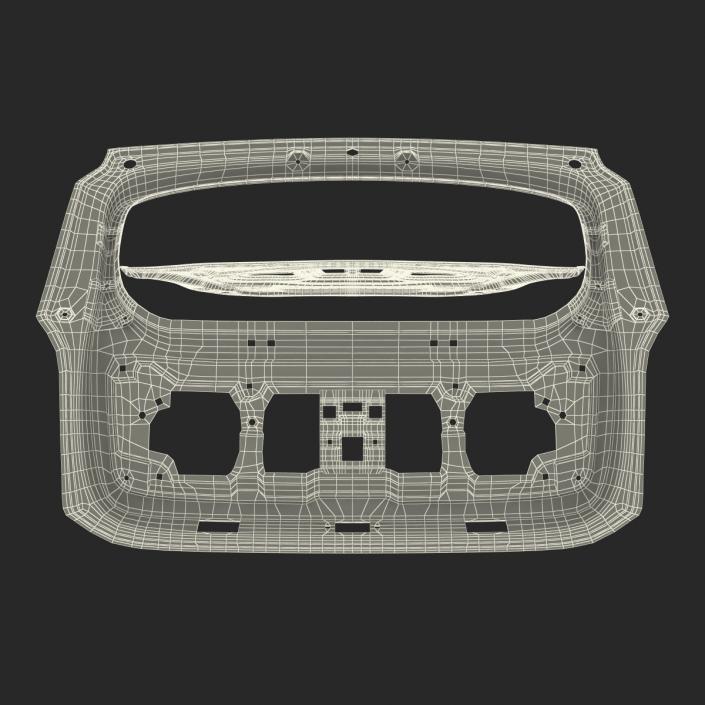 3D SUV Hood and Trunk Frame Rigged