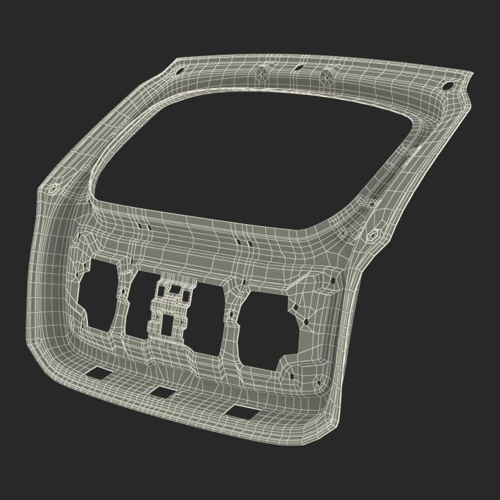 3D SUV Hood and Trunk Frame Rigged