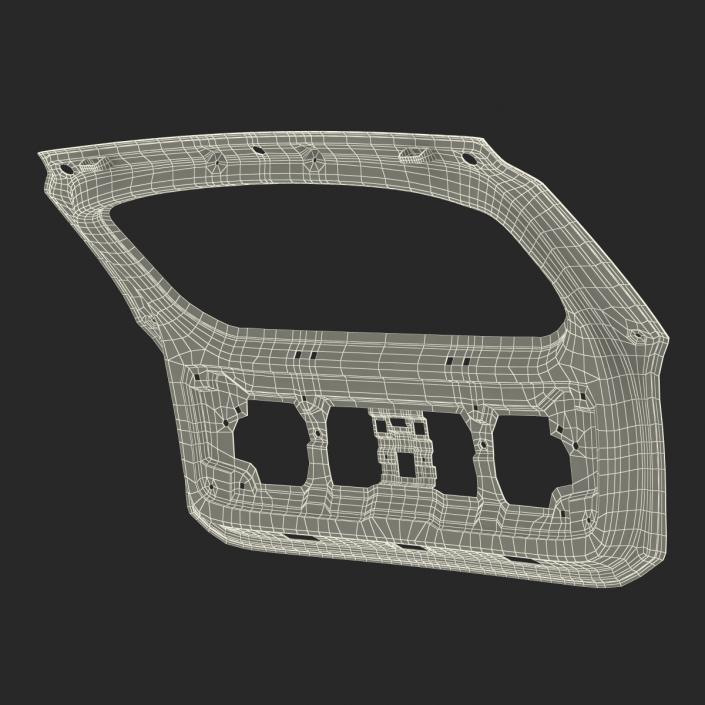 3D SUV Hood and Trunk Frame Rigged