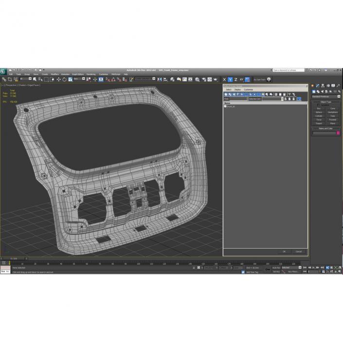 3D model SUV Trunk Frame