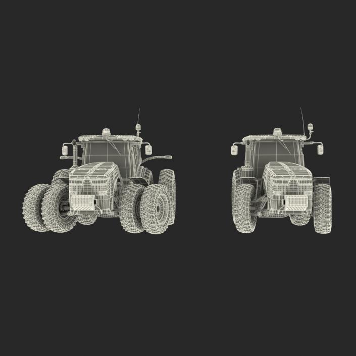 3D Rigged Tractors Collection