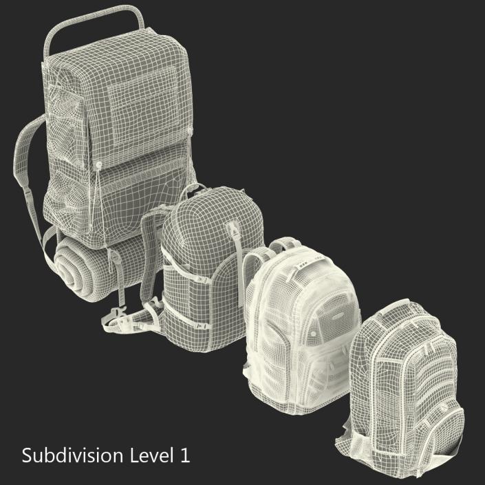 Backpacks Collection 4 3D