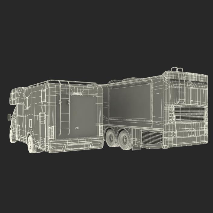 Motorhomes and Caravans Collection 3D model